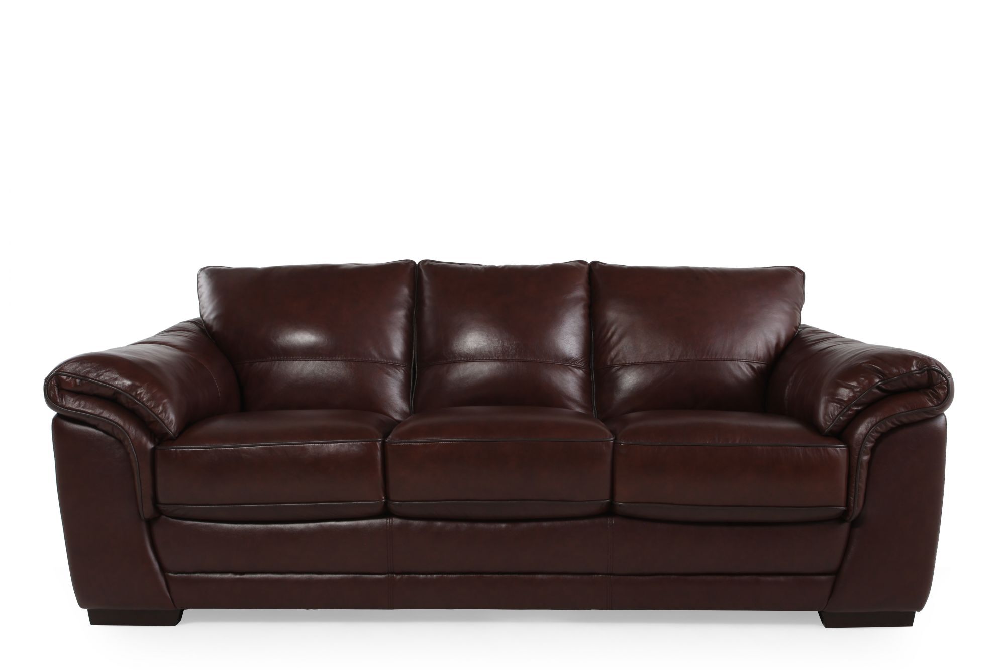 ez living brown leather sofa